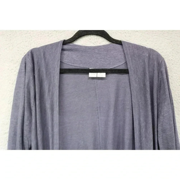 Artisan NY 100% Linen Open Front Cardigan-Long Sleeve Lagenlook-Size Large - Picture 2 of 8